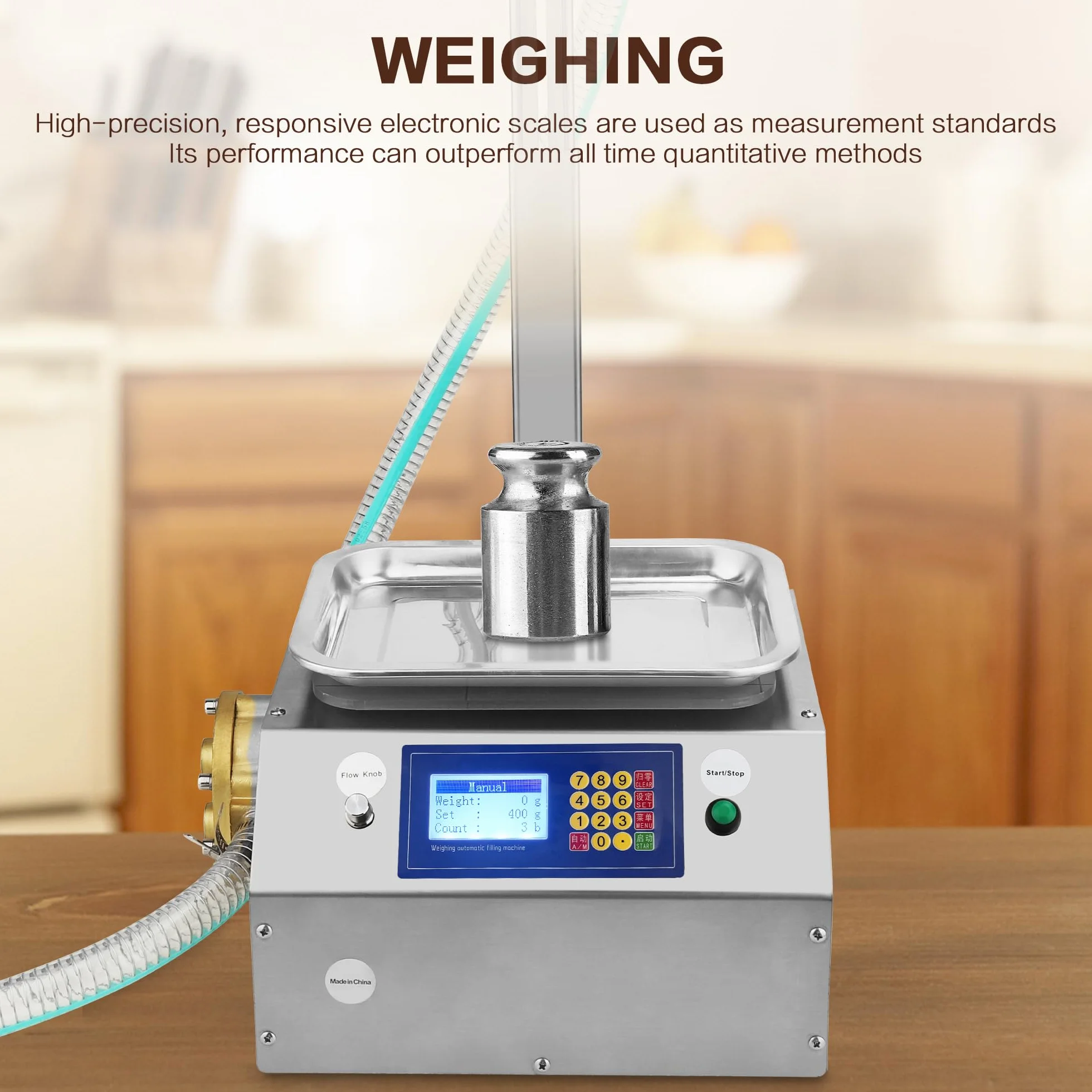 Máquina de llenado de líquidos viscosos BGGFNZ, máquina automática de llenado de botellas de miel, aceite, pasta de sésamo, acero inoxidable