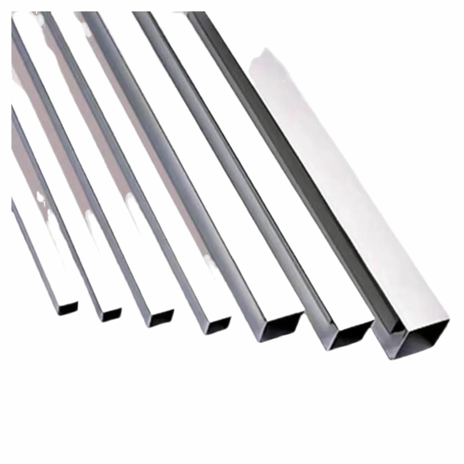 Tubo cuadrado de aluminio Longitud plana industrial 500m m del soporte rectangular del tubo cuadrado de acero inoxidable de todos los tamaños(12x12x1mm 2Pcs)