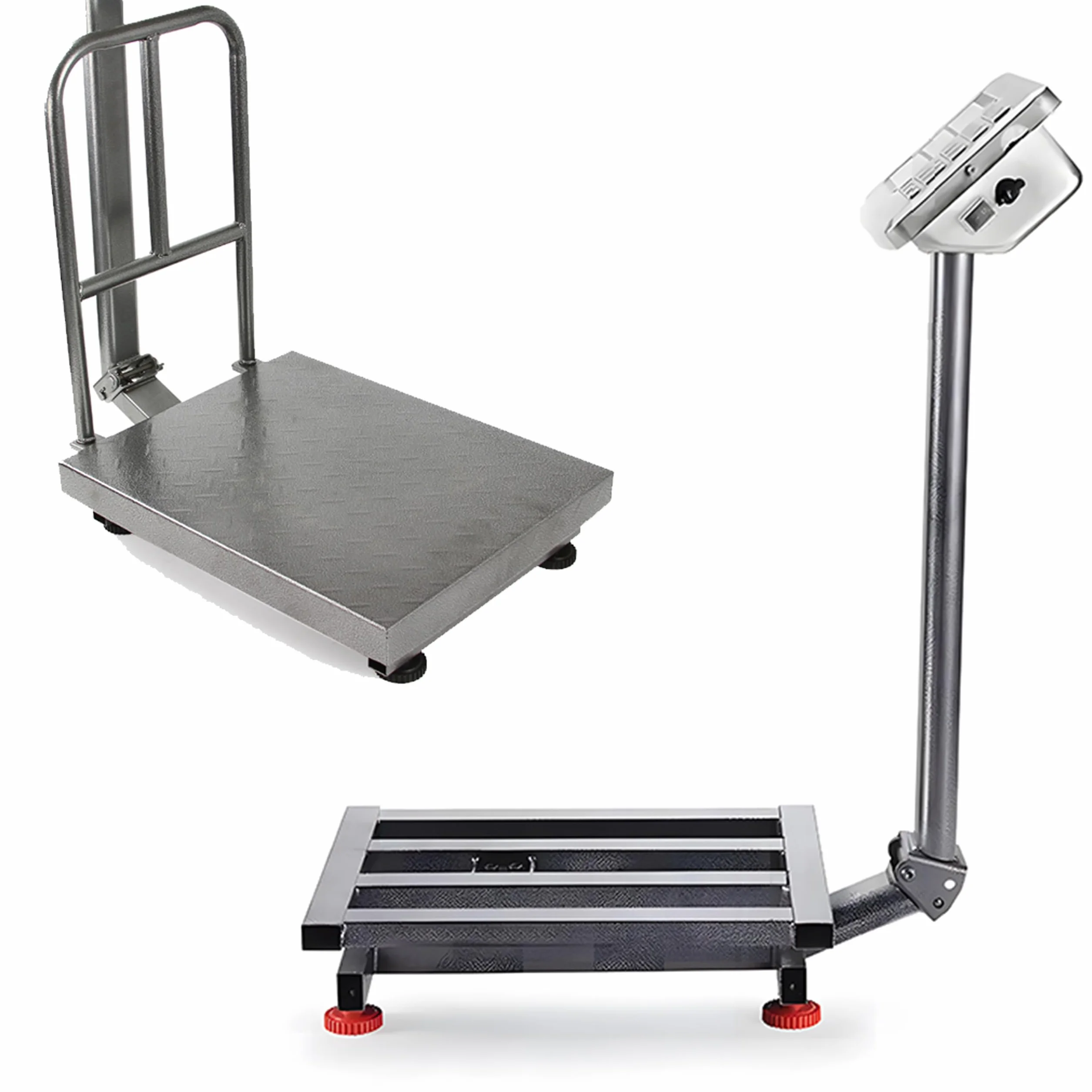 Escala Electrónica Comercial de La Plataforma, Báscula Profesional Multifuncional, Capacidad de Carga hasta 800 kg, +/- 200 g, Dimensiones de La Plataforma 60 x 80 cm, HDWR wagPRO-P800