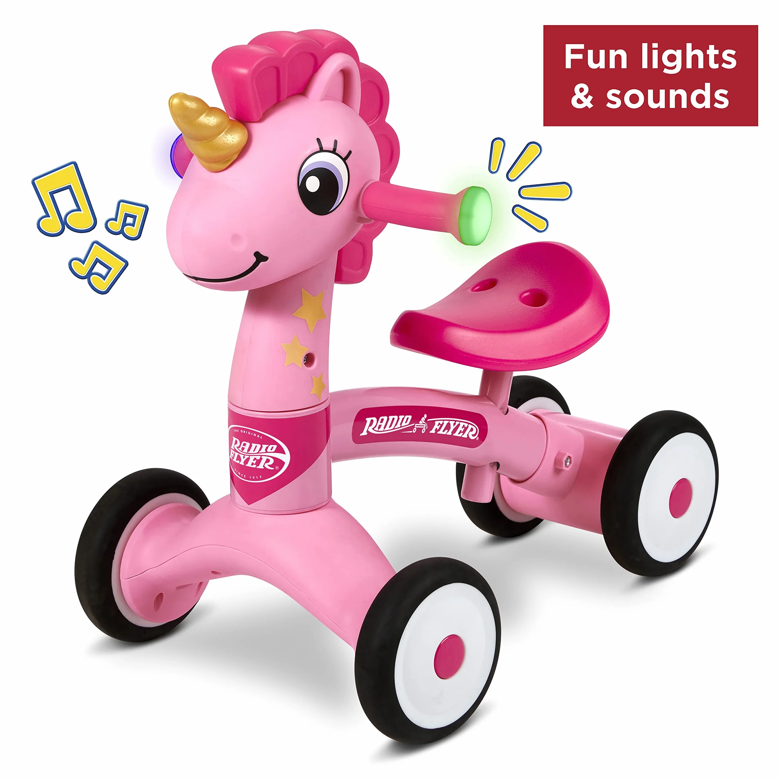 Radio Flyer Lil' Racers Correpasillos Sparkle The Unicorn 1-3 años Rosa