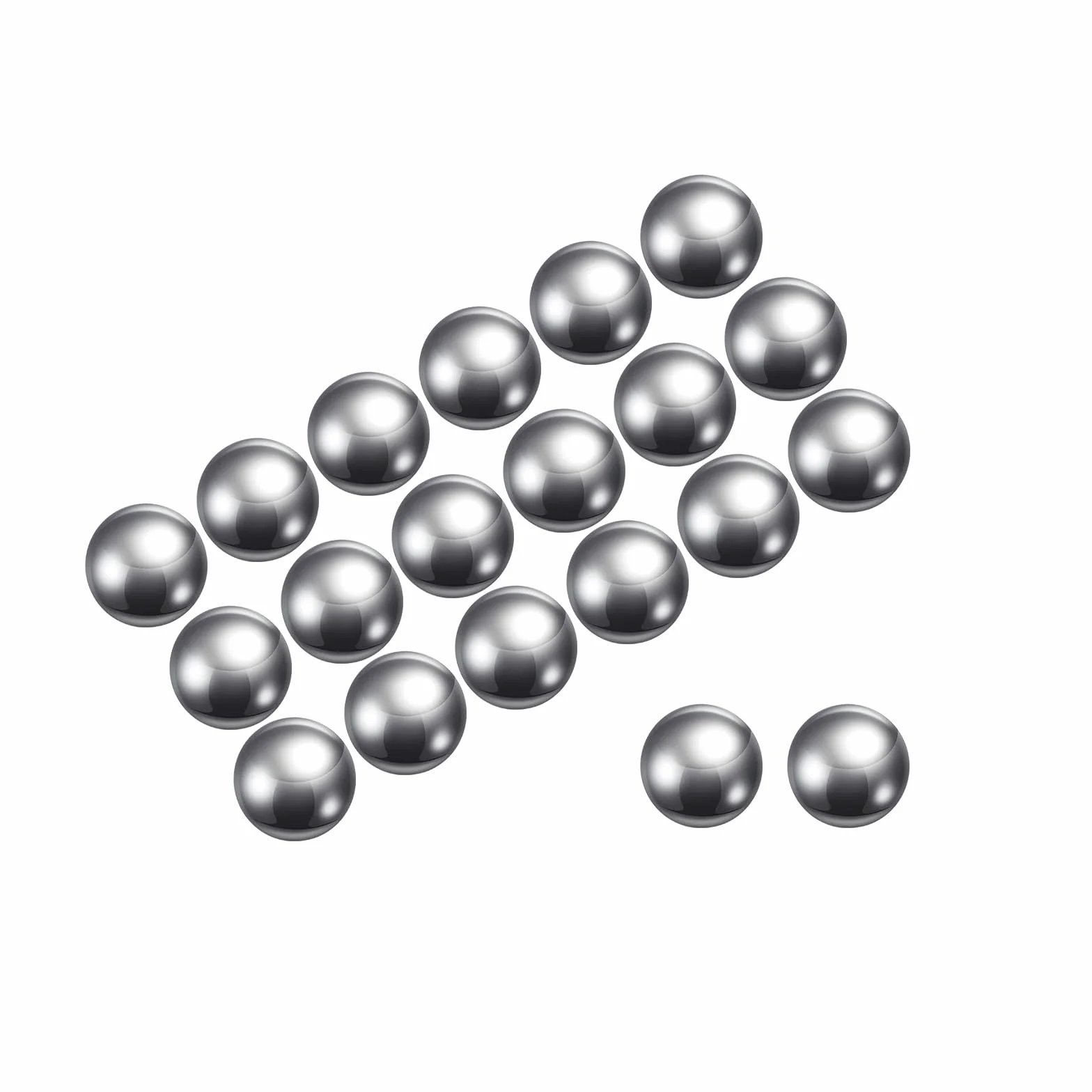 Bolas de Rodamiento de Acero al Carbono 6mm Precisión Pulidas Espejo 100 Piezas