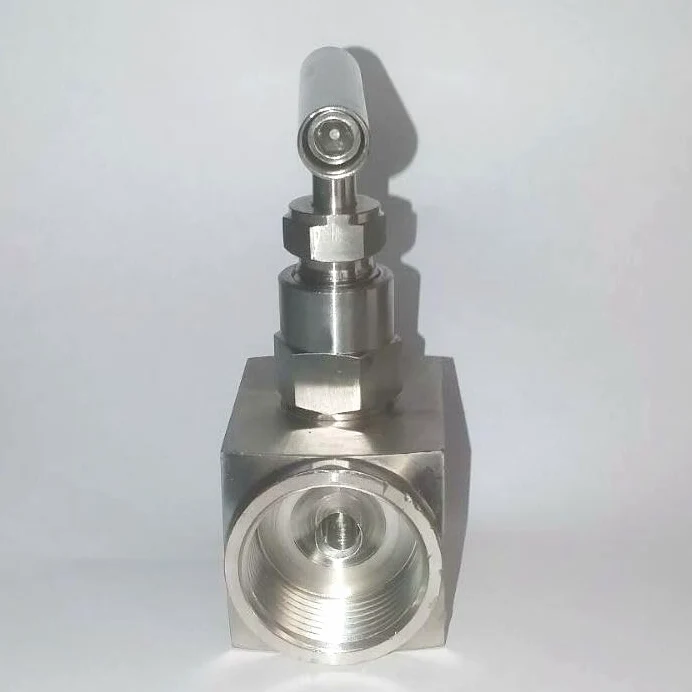 Válvula de aguja de cierre hembra de alta presión de 1 pulgada, 4600 PSI 304, control de flujo inoxidable, agua, aire, combustible, CO2, accesorios de fontanería de gas