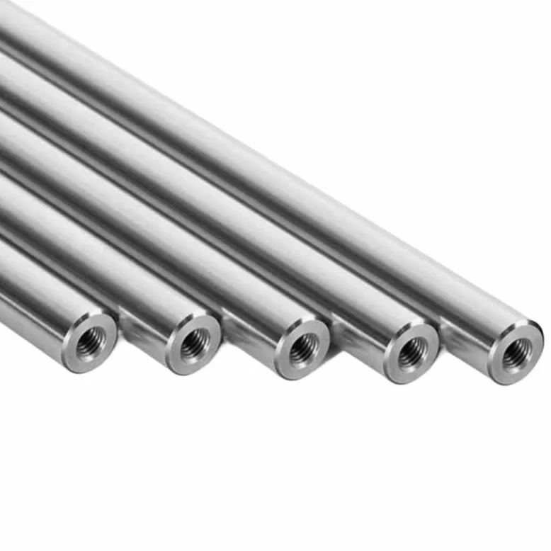 2 ejes lineales cromados con extremos roscados: OD8-25 mm, longitud: 100-1000 mm, varillas de tierra de precisión con agujeros de rosca M4-M8 (OD12 mm (M6 x 12 mm), 150 mm