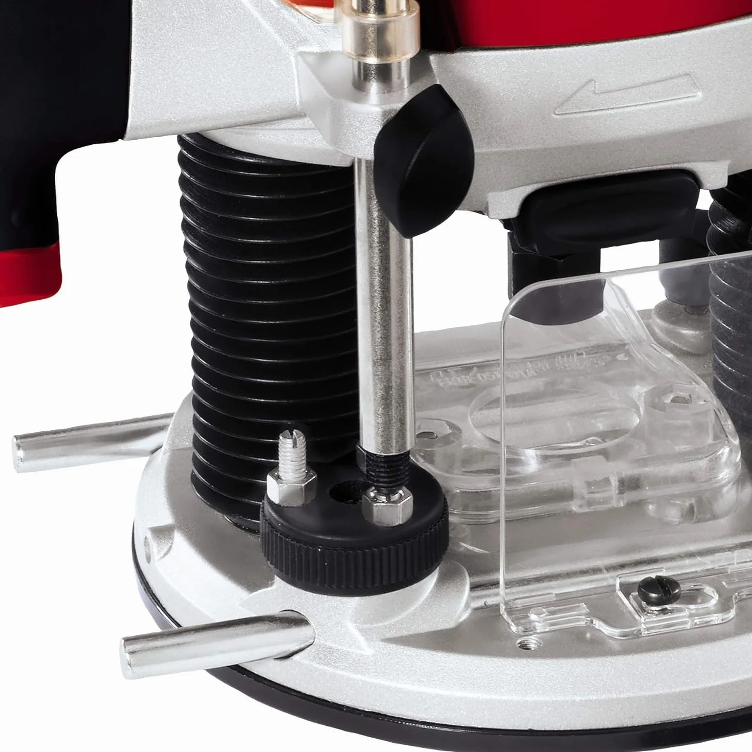 Einhell Fresadora eléctrica con cable TE-RO 1255 E (1200 W, 230 V, 50 Hz, control electrónico, profundidad de fresado regulable, 5,2 Amperios, con dispositivo de sujeción de 6 + 8 mm)