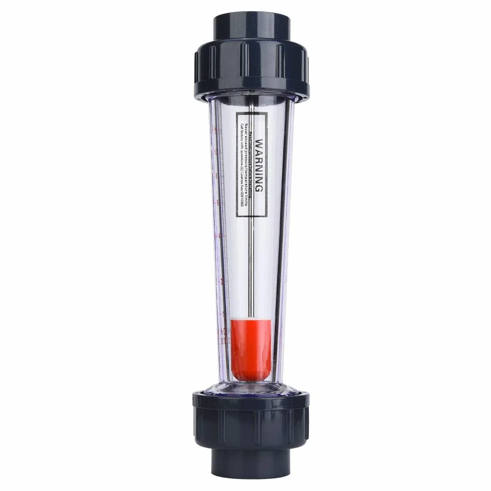 Rotámetro tubo 1-10m³/H Medidor de flujo de agua líquido panel plástico herramienta medición monitoreo