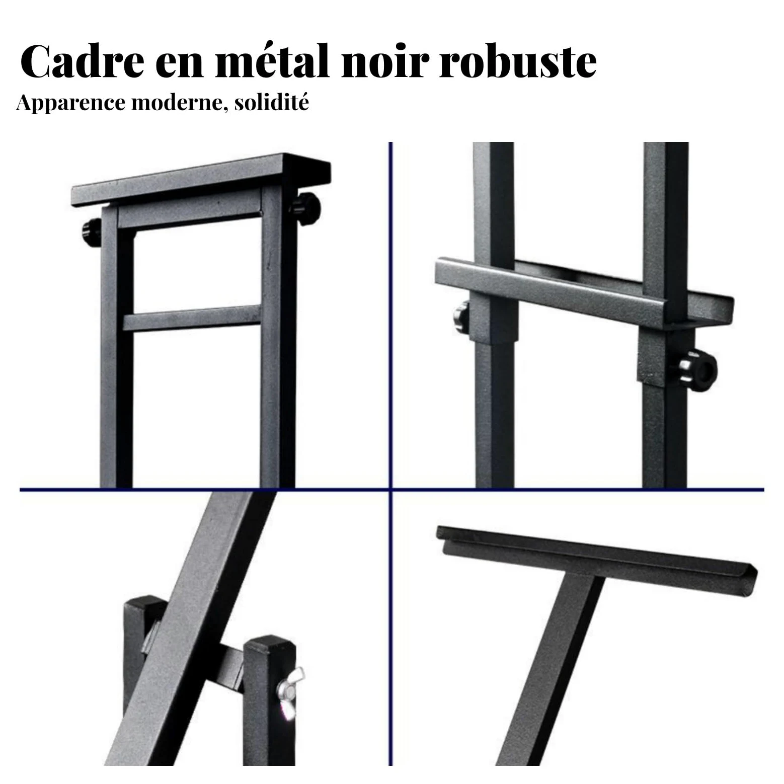 Amagogo Soporte de Carteles de Piso Portapósters Portamenús Expositor Señalizador de Metal con Base Pesada Ajustable y Montaje Rápido Adecuado para Tiendas , Negro , 8jin A Prueba De Viento+Inclinado