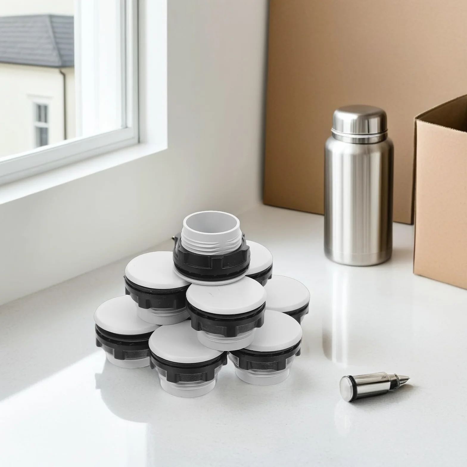 SMASOLO 50 Tapones Protectores de Botón de Plástico para Paneles Industriales Accesorios Control Maquinaria