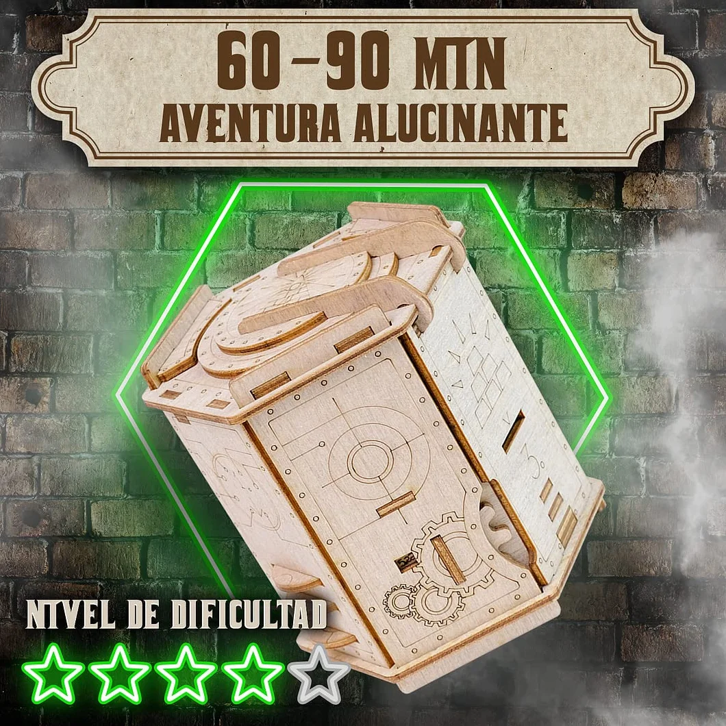 ESC WELT Fort Knox Caja Rompecabezas de Madera con Compartimentos Ocultos