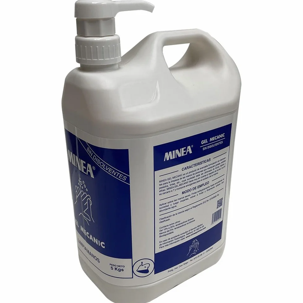 Gel mecánico 5 kg para limpieza profunda de manos muy sucias
