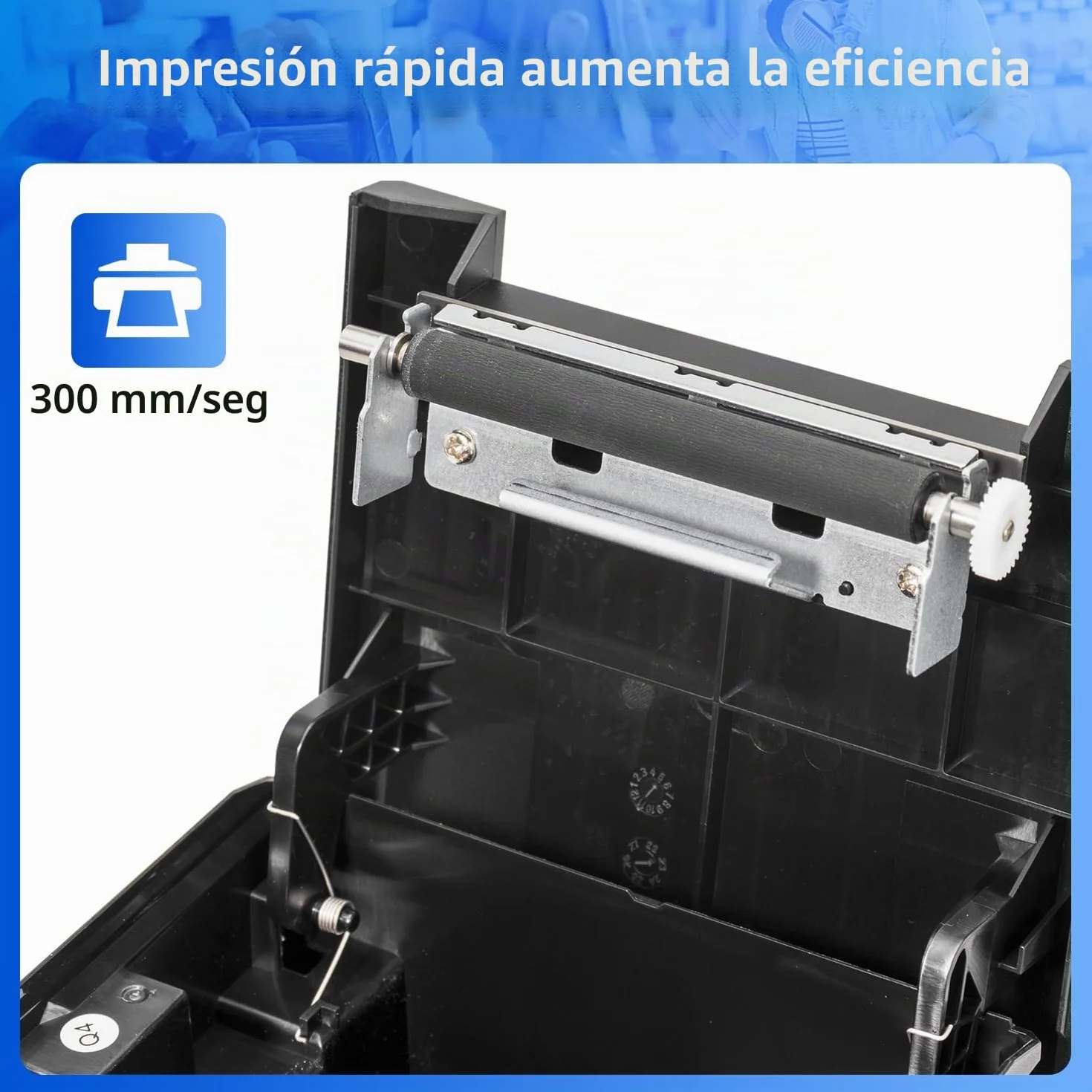 NetumScan Bluetooth USB LAN 80mm POS Impresora Térmica de Recibos con Auto Cortador Cajón de Dinero, Soporte Windows/Mac/Linux, Impresora de Cocina de Restaurante para ESC/POS NS-8360LW