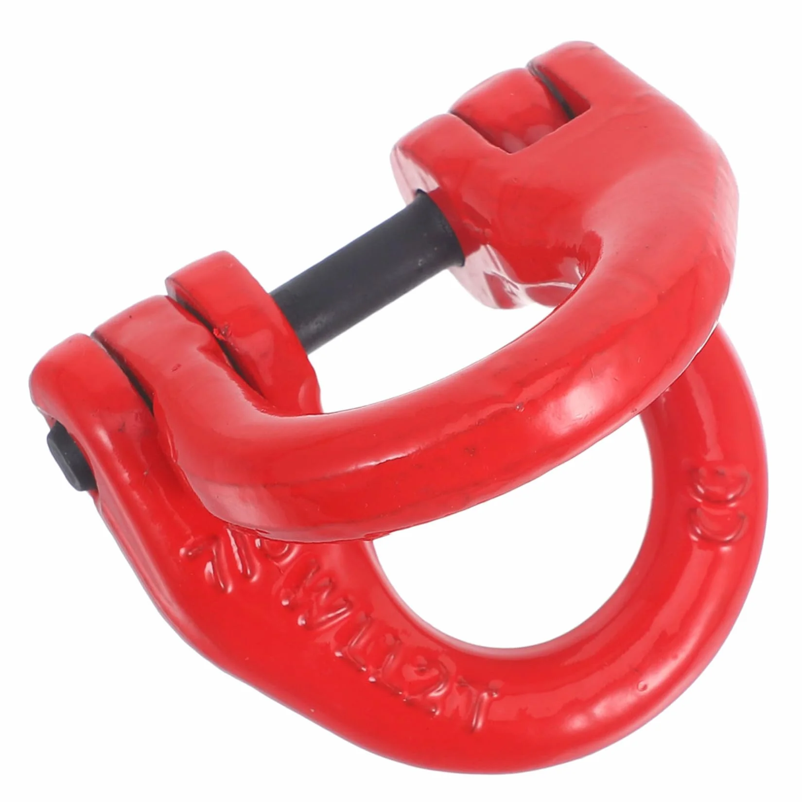 SOLUSTRE Enlace de Acoplamiento de Acero 2t Rojo para Cadena de Elevación Accesorio de Seguridad