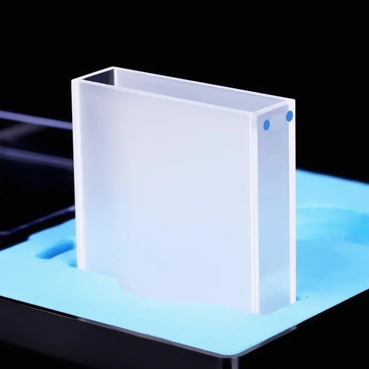 Cubeta de cuarzo IR de 14 ml con trayectoria de 40 mm - Vidrio de cuarzo de alta precisión for espectrofotometría UV-Visible(Frit sintering)