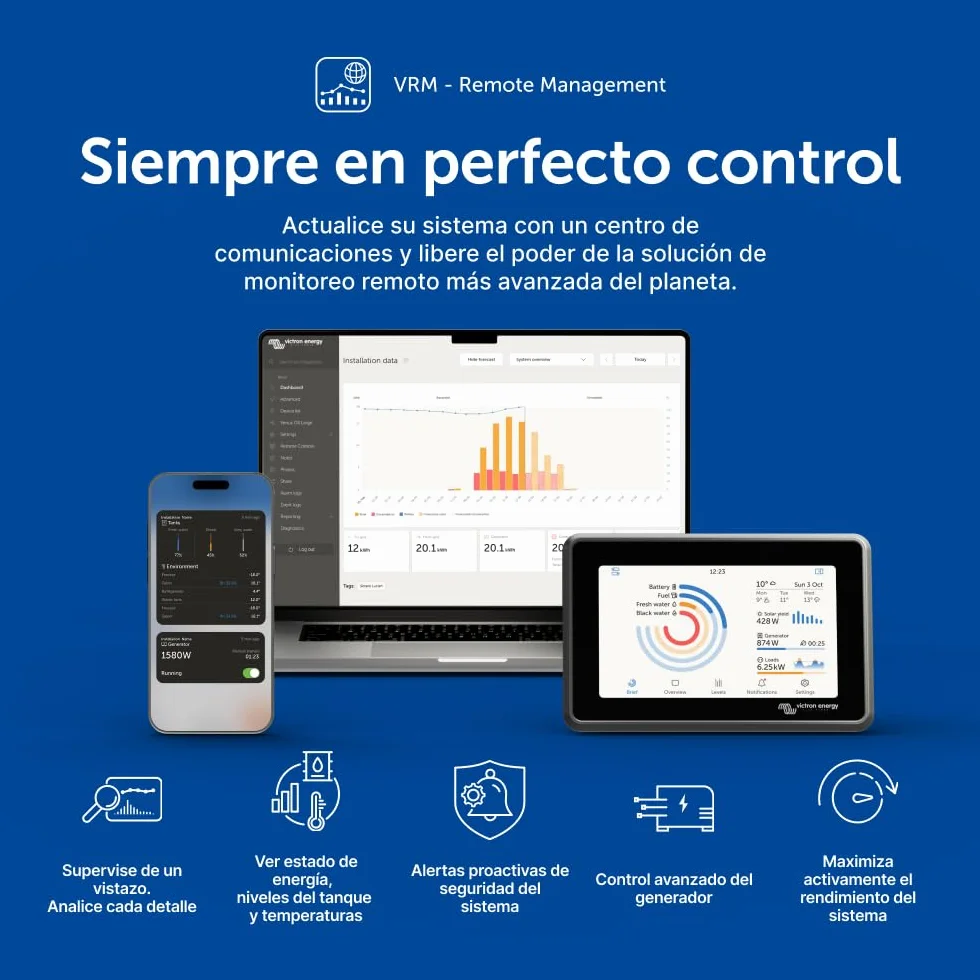 Victron Energy SmartSolar MPPT 150V 45A 12/24/36/48V Controlador de Carga Solar Bluetooth