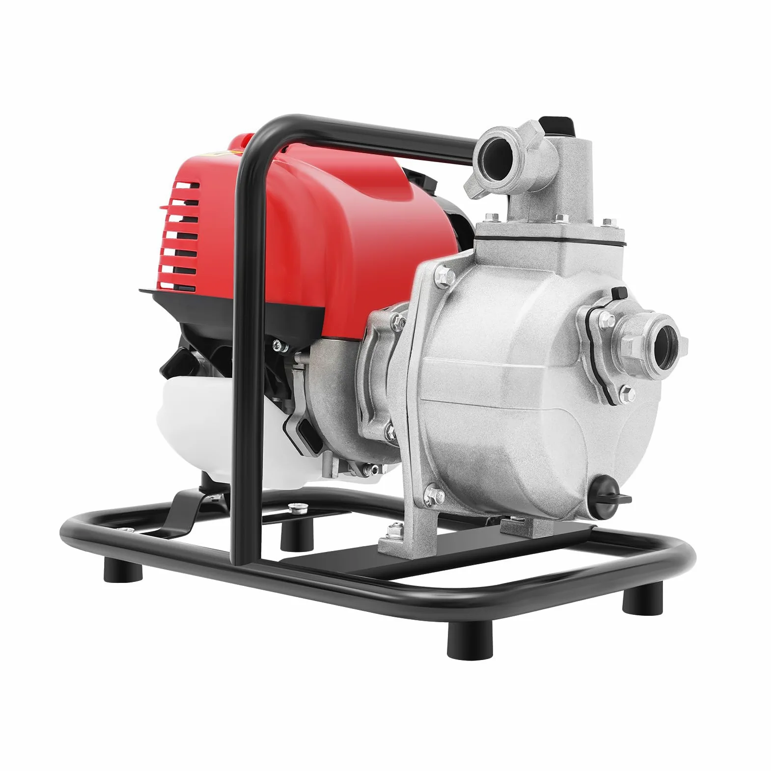 Bomba de agua de 6,5 CV, 4 tiempos, gasolina, bomba de agua, motor autocebante, 43 ccm para drenaje y riego