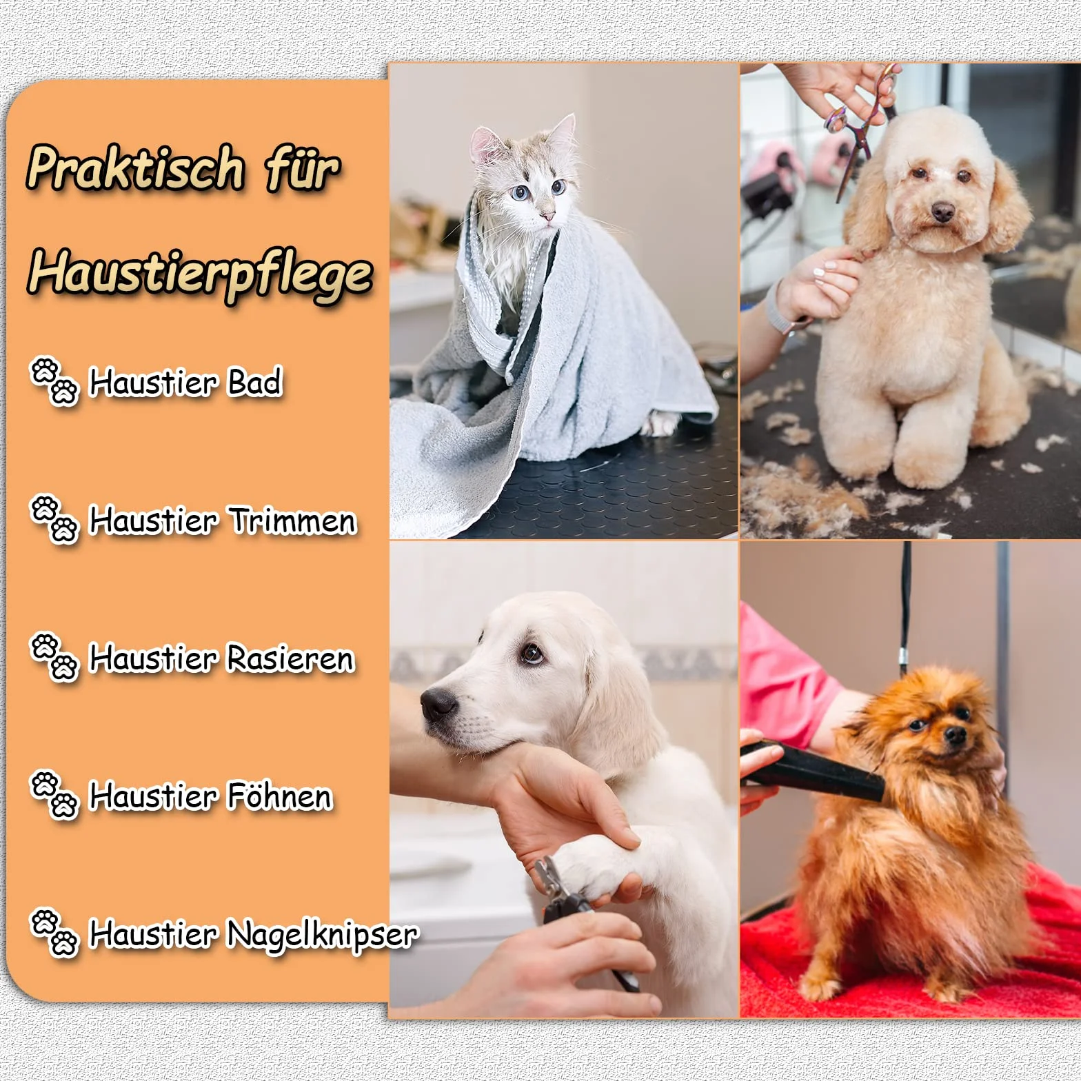 Froadp Mesa de Aseo para Perros Peluquería Mesa Canina y Felina Mesa de Aseo para Mascotas Mesas de Baño Esquila Plegable y Resistentecon Balancín y Bandolera Hasta 100KG de Carga (Grande)
