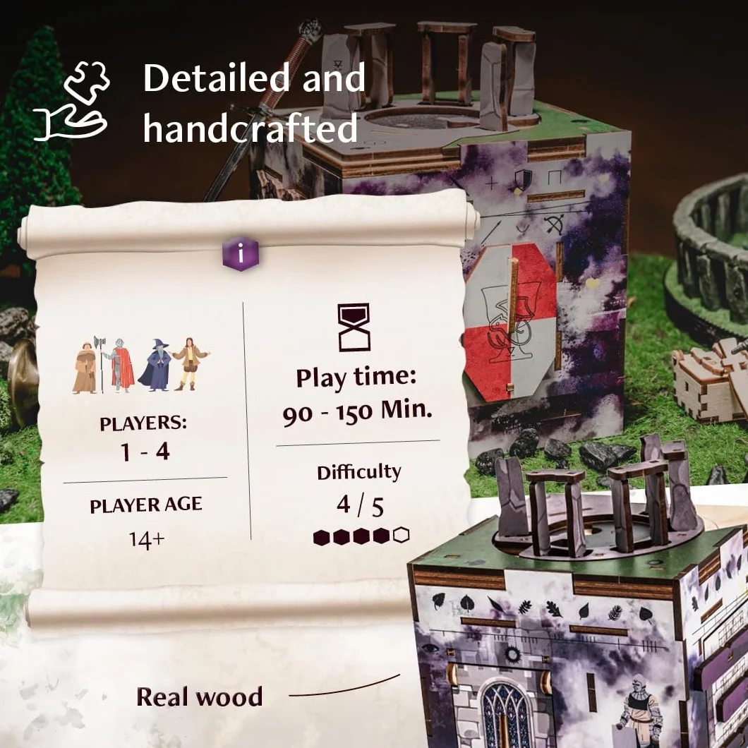 INSCAPE Cluebox Stonehenge's Legacy Puzzle de Madera Interactivo 3D con Mecanismos Secretos