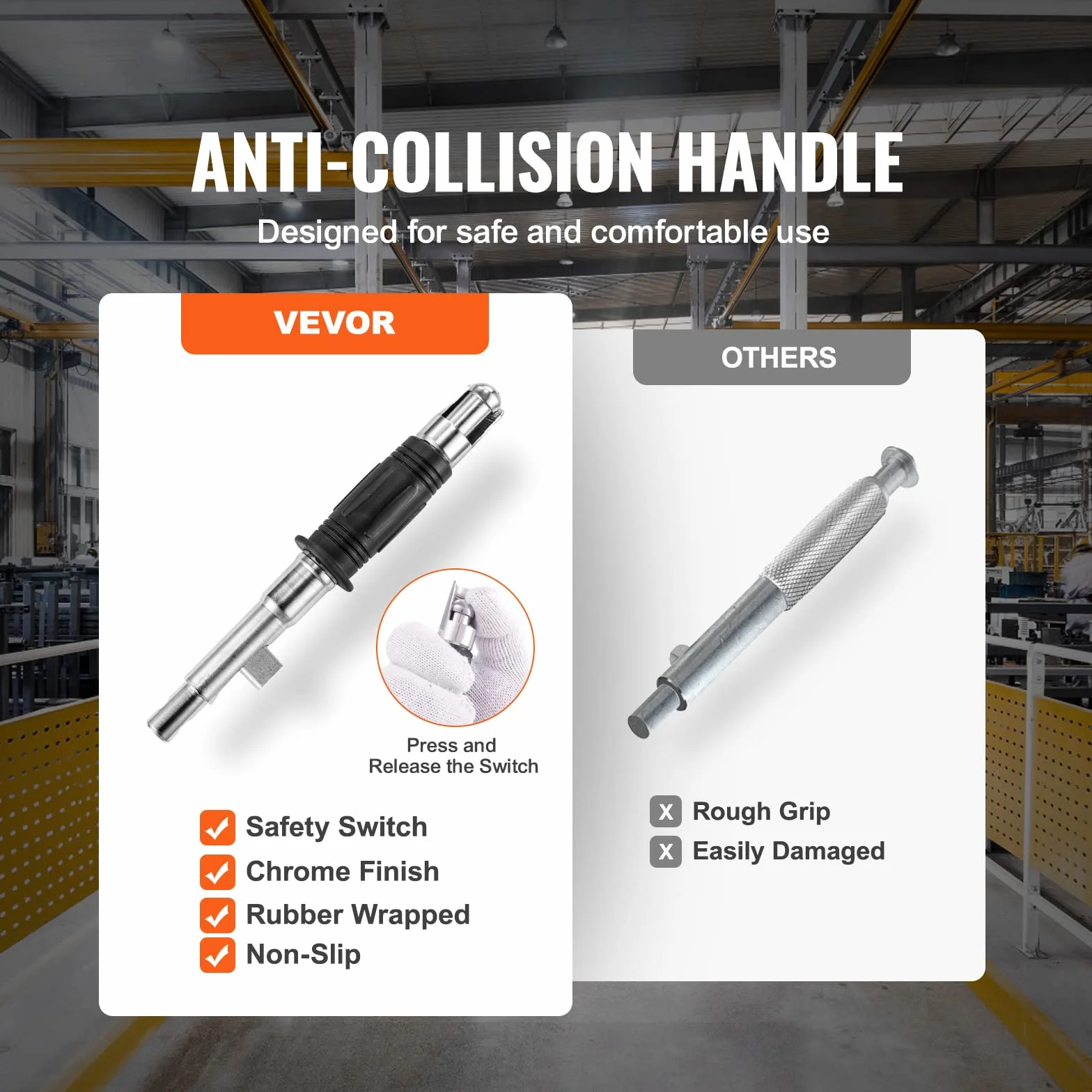 VEVOR Permanente Magnetic Lifting with Release, 880 lbs/400 kg Heavy Duty Magnet, factor de seguridad 2,5, Neodymium & Steel for Hoist, Shop Crane, Block, Junta Levantamiento Plate Steel