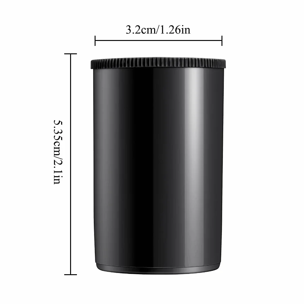 LanYing Botes de Película de Plástico 35 mm Contenedores con Tapas Almacenamiento Pequeño Negro