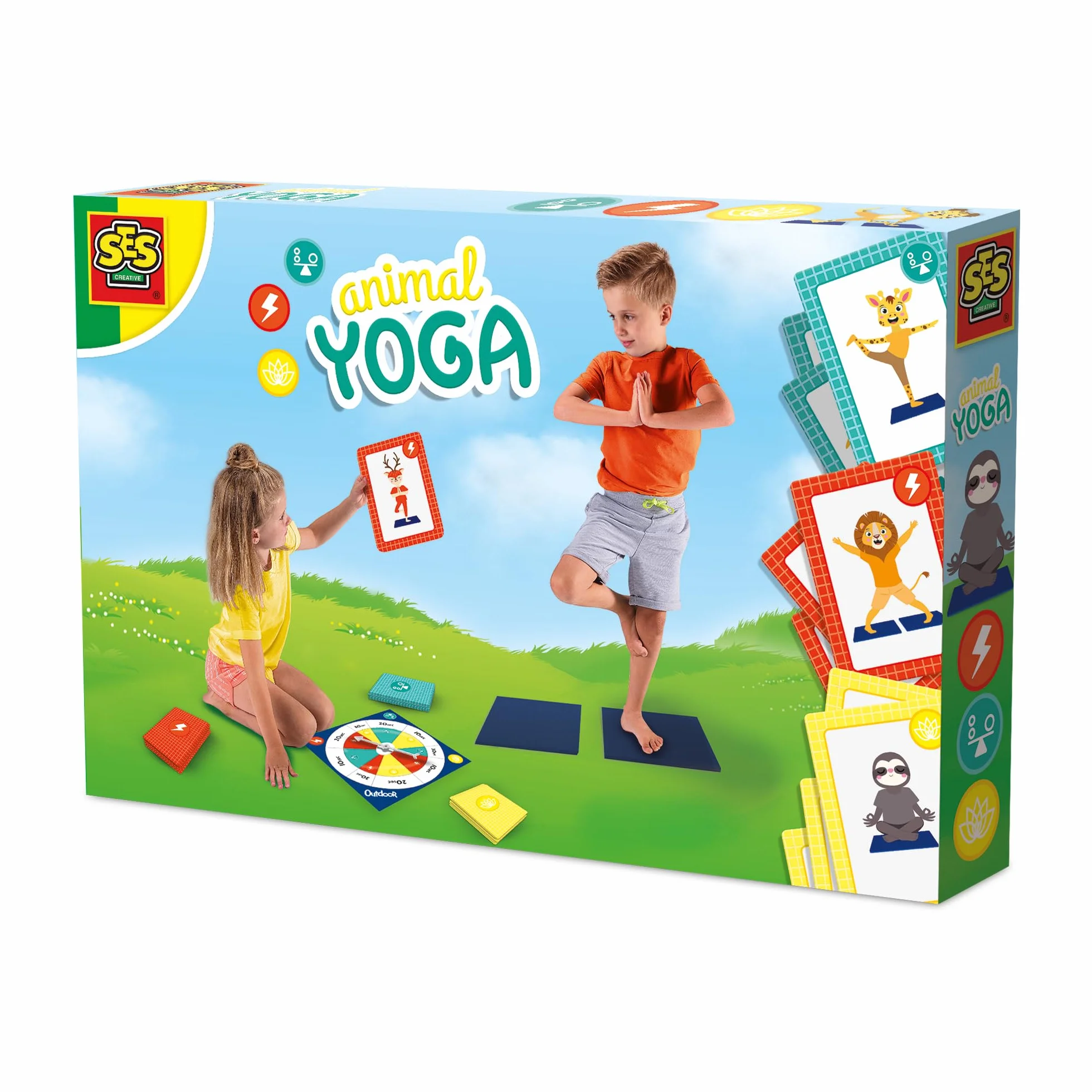SES Creative Animal Outdoor Game Juego Infantil de Exterior Yoga Multicolor