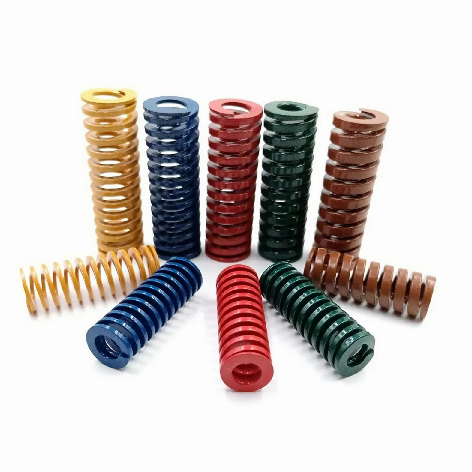 1 resorte de troquel. | Resorte de estampado en espiral de acero de aleación OD50mm ID25mm L20-200mm(50x25x70mm,Blue)