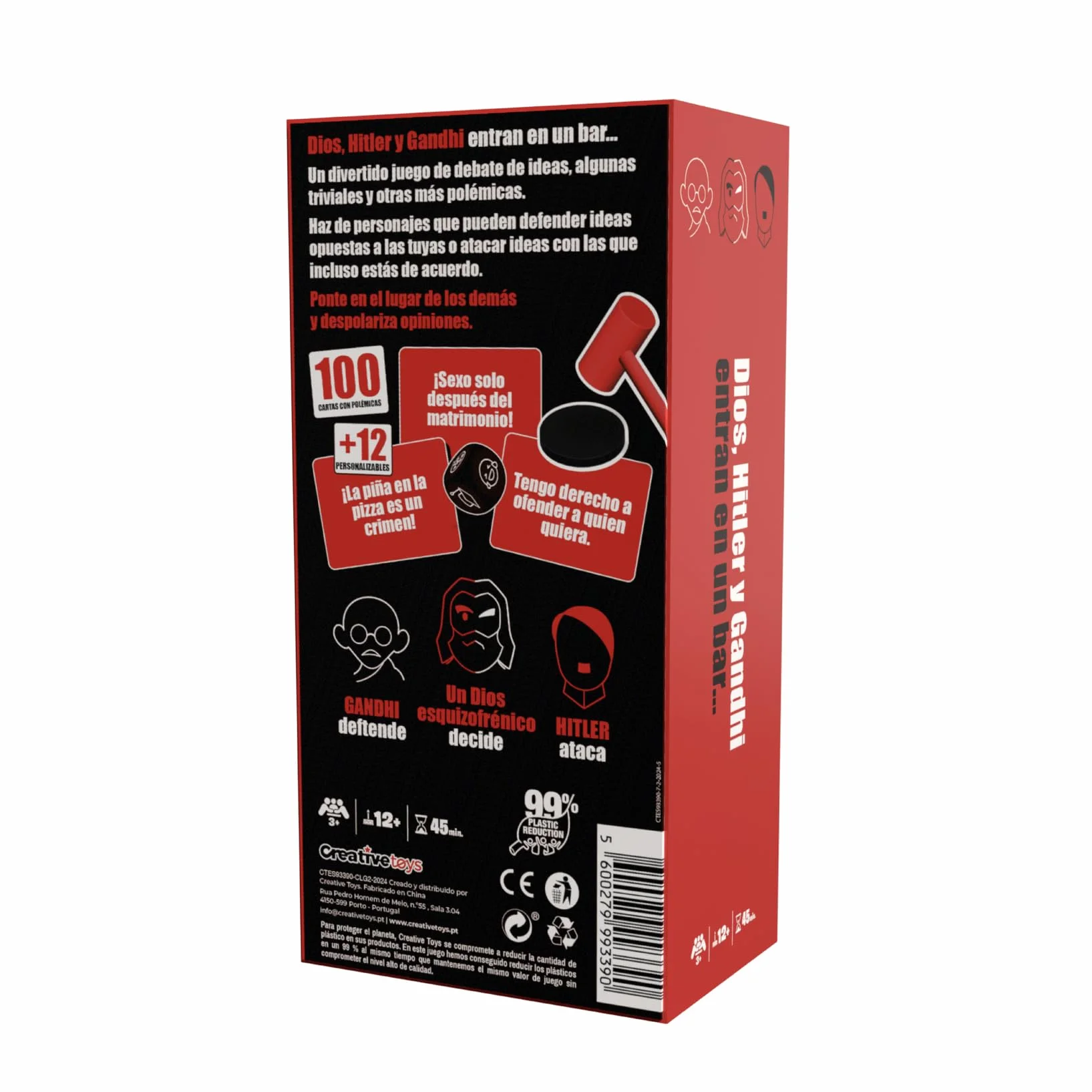 Juegos de Mesa Debate con Humor Inteligente y Cartas para Defender Ideas Controvertidas Set Estratégica Retórica