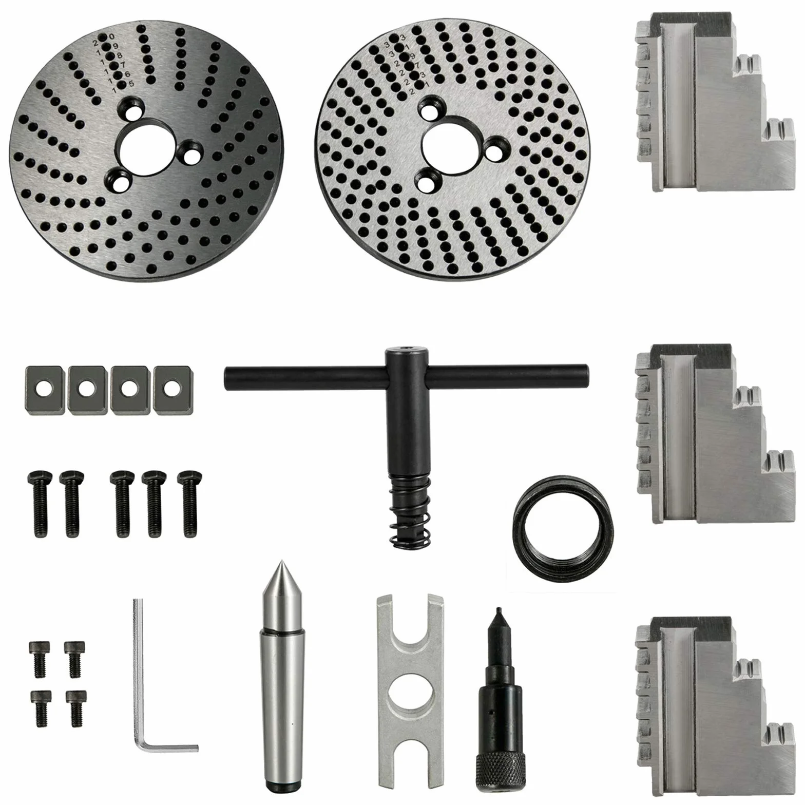 VEVOR Cabezal Divisor 4'' 100mm Cabezal Divisor para Fresadora Contrapunto 0-90 Grados Ratio de Reducción 1:40 Cabezal Divisor Universal para Trabajos de Fresado, Rectificado y Perforación