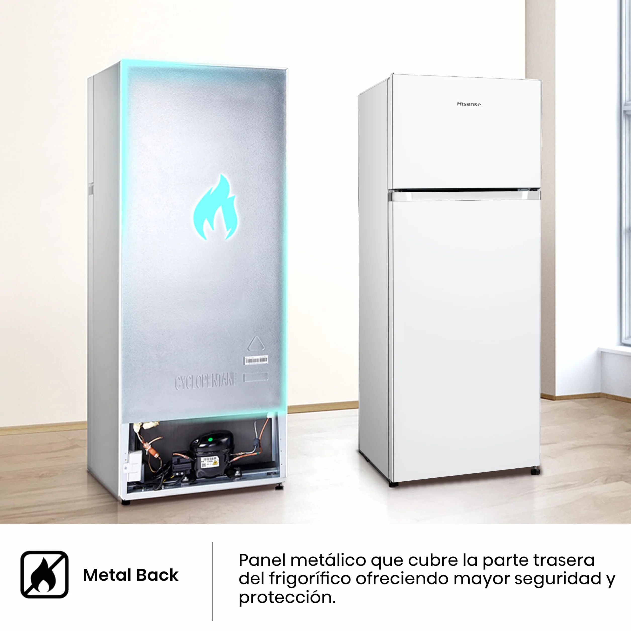Hisense Frigorífico Dos Puertas 206 L Clase E 143 cm Blanco