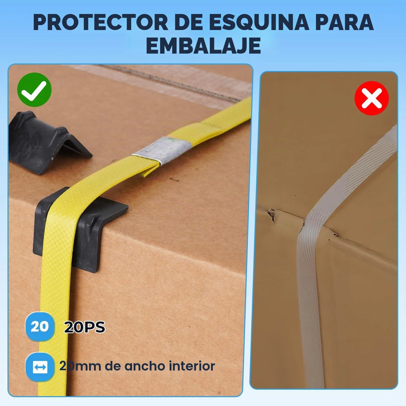 BAOSHISHAN Kit de flejado con 200M de fleje PP(Polipropileno) Herramienta de flejado manual para fleje PET/PP de 13-19mm de ancho y 0,6-1mm de grosor