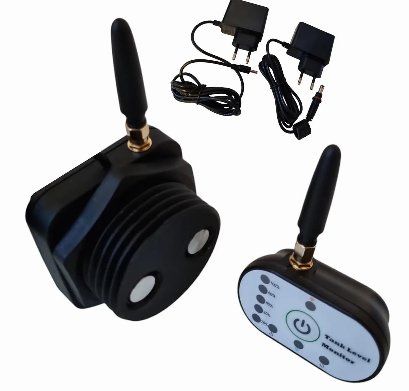 WiFi 2,4 GHz WiFi + 433 MHz inalámbrico indicador de nivel de llenado, sensor ultrasónico de nivel de agua para tanque de aceite, tanque de agua, cisterna para Smarthome APP TuYa SmartLife