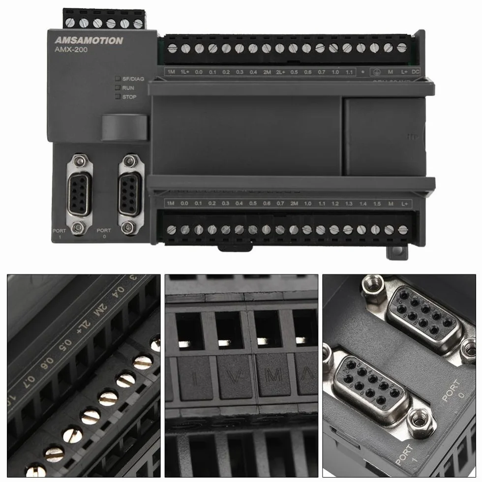 Controlador Programable DC 24V PLC S7-200 CPU224XP Controlador Lógico Programable Tablero Control Industrial
