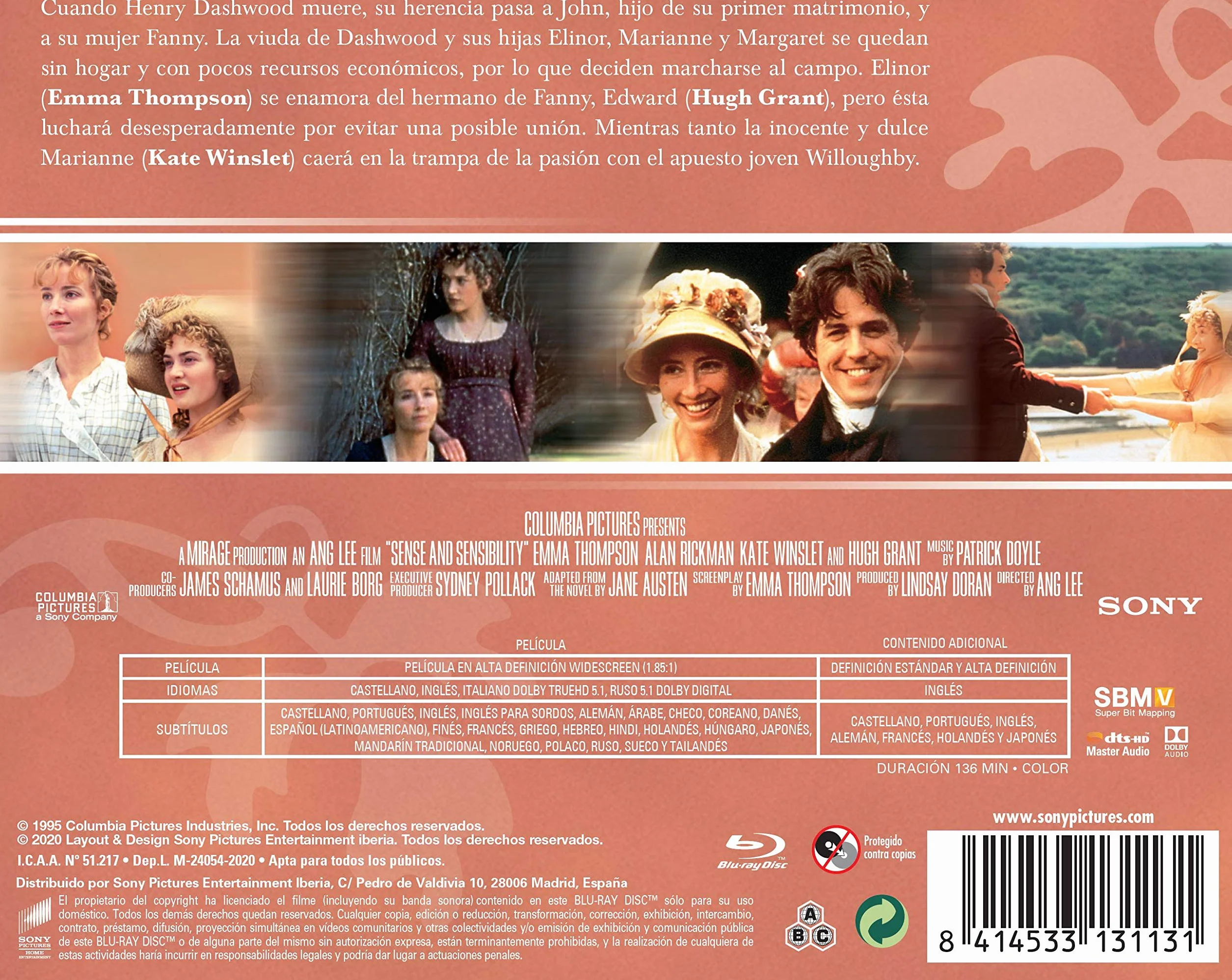 Sentido y Sensibilidad Edición Horizontal BD Blu-ray