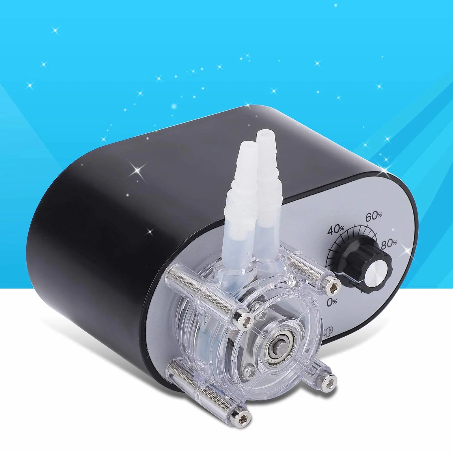 Bomba Peristáltica de Cabezal Único de Alto Flujo G928A 114-500 ml/min para Experimentos y Laboratorio con Alimentación AC 100-240V y Enchufe Europeo (EU Plug)