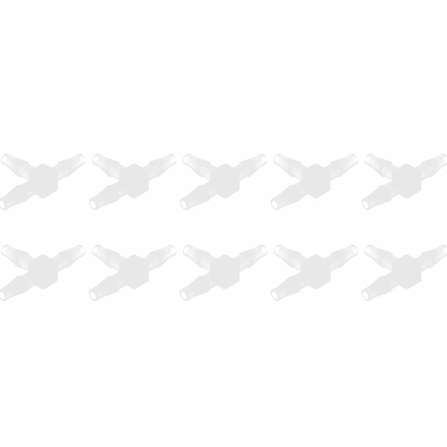 Accesorio de plástico de 3 vías en T Material PP para alimentos bebidas farmacéuticos