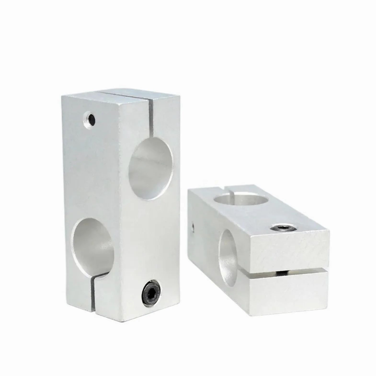 Soporte de fijación de tubería de acero, bloque cruzado de eje óptico de aleación de aluminio, diámetro de conexión 6, 8, 10, 12, 14, 15, 16, 17, 18, 20, 22, 25, 1 Uds.(SZJLH-40-40)