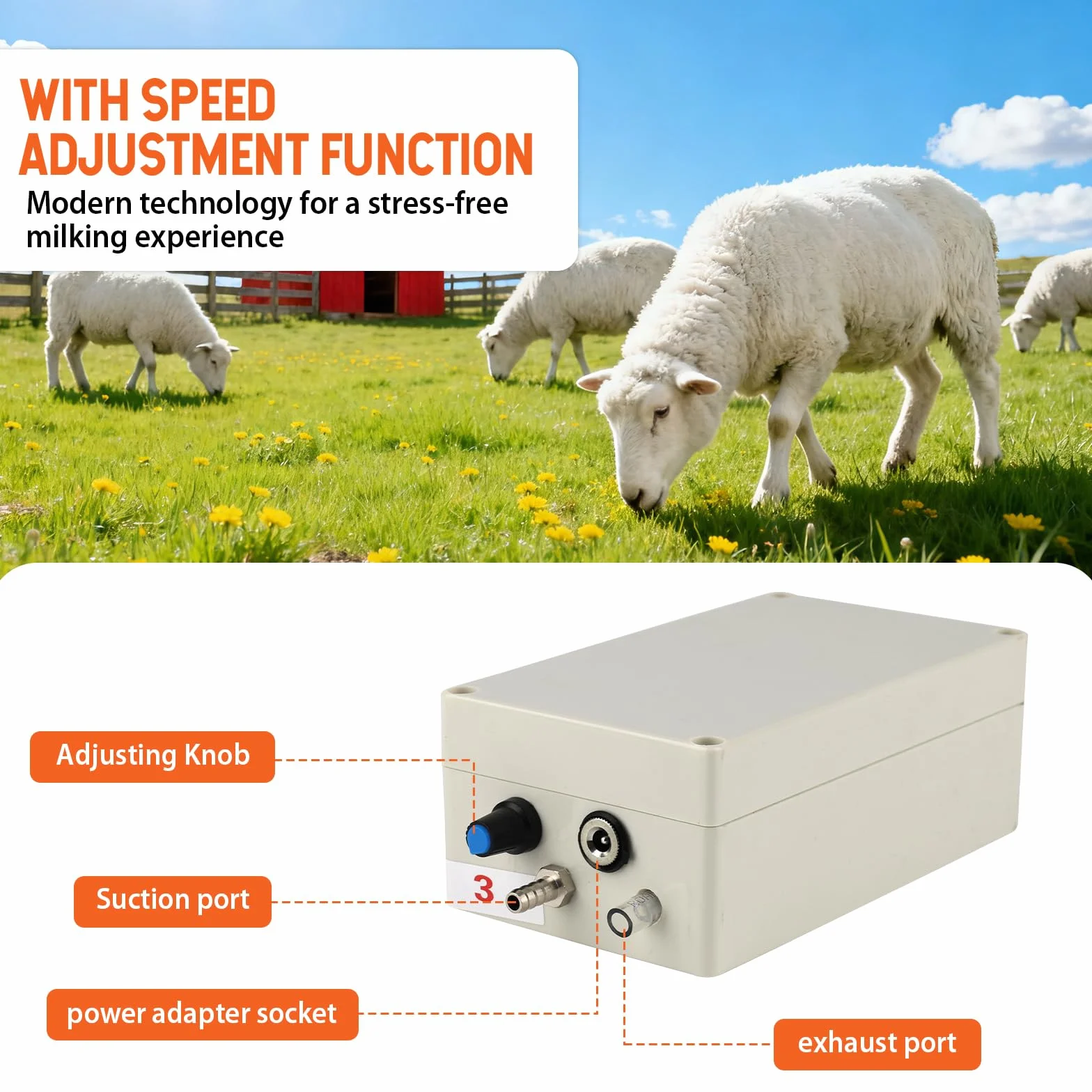 Máquina de ordeño eléctrica para ovejas y cabras, trayeuse de 5L con bomba de vacío, cubo de acero inoxidable, equipo de ordeño por pulsación para ovejas y cabras