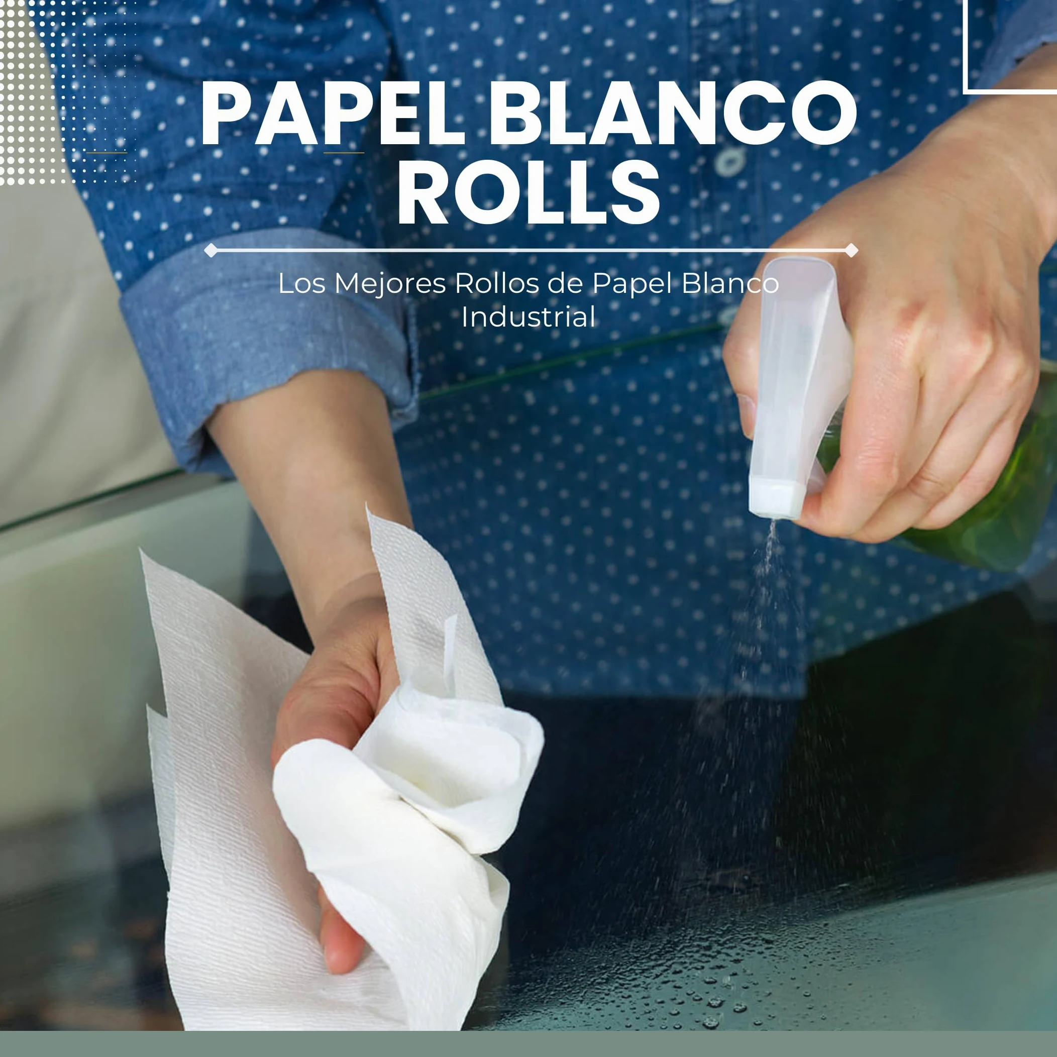 BALSAT | 6 Bobinas de papel industrial blanco | 100% Pasta Virgen | Paquete de 6 Unidades | Bobinas industriales