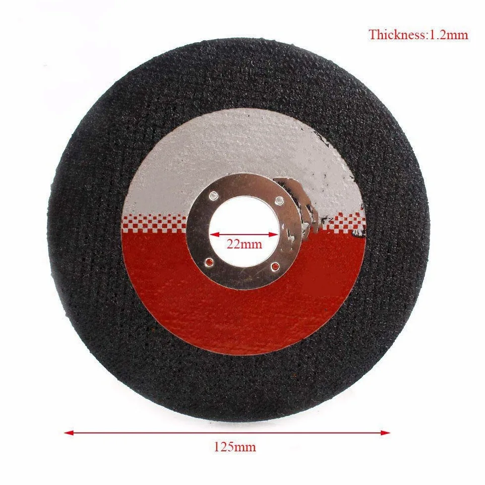 5-50Pcs 125mm Disco de corte de metal Amoladora en ángulo Ruedas de esmerilado para acero inoxidable Rueda de corte Cuchilla de corte de resina reforzada, 50pcs