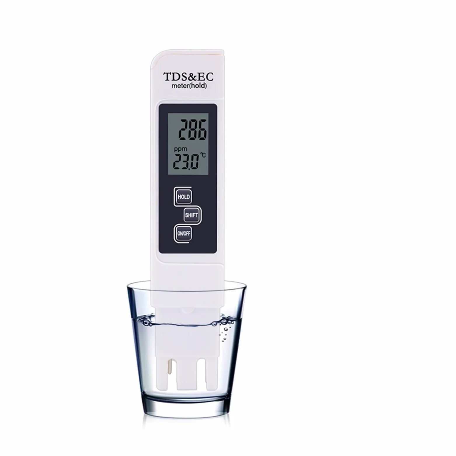 Probador de calidad del agua 10 unids/lote TDS Tester, medidor EC, medidor de conductividad, herramienta de medición de agua, función 3 en 1, 0-5000ppm, alta calidad para Agua Potable, Acuarios, etc.