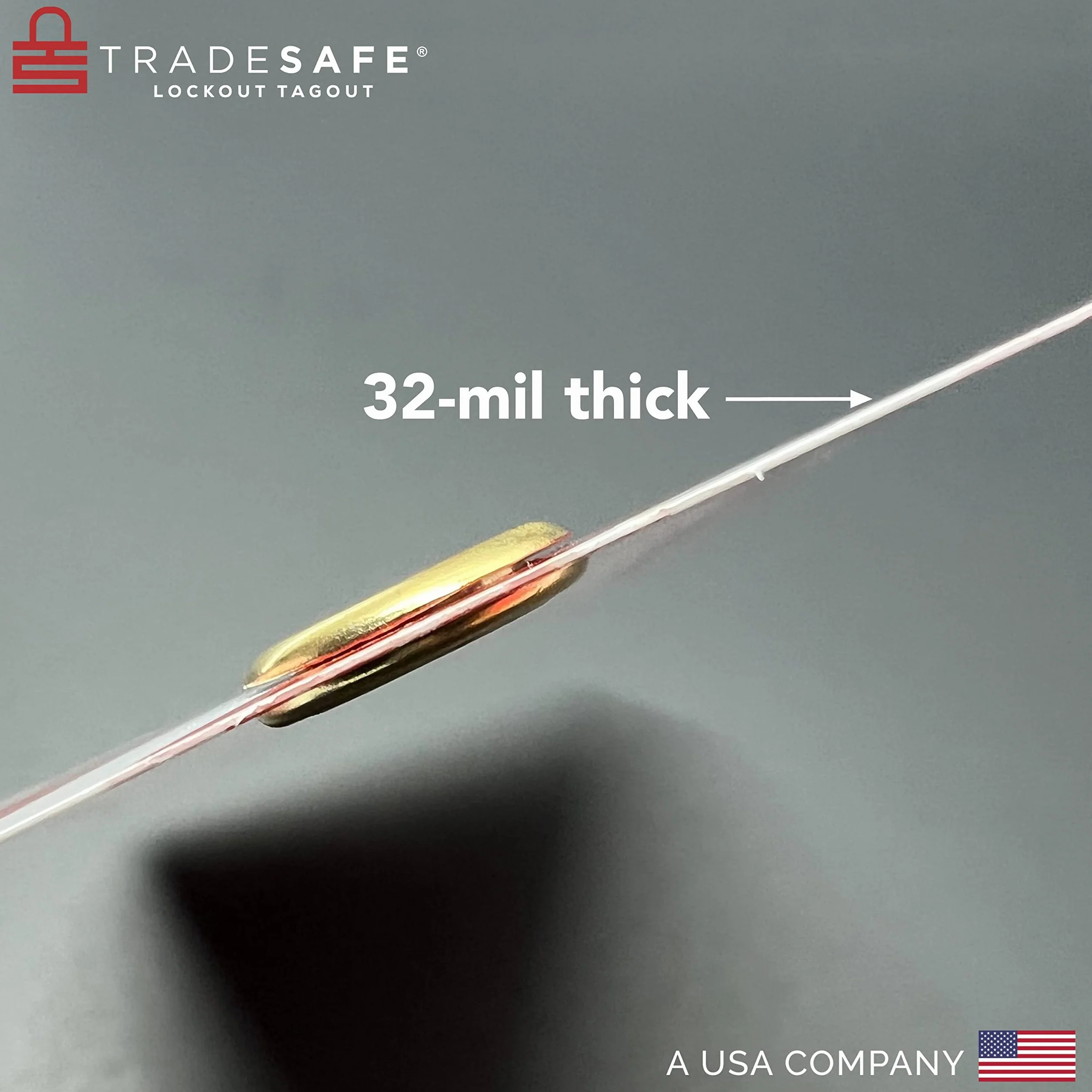 TRADSAFE Etiquetas de bloqueo español, Peligro No Operar, 30 etiquetas con 30 bridas, vinilo premium de 32 mil, compatibles OSHA