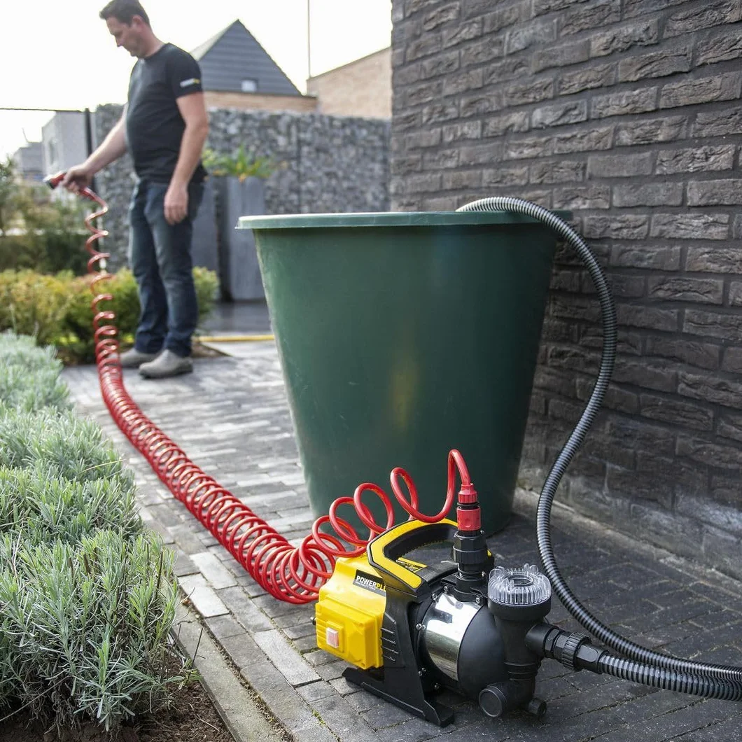 POWERPLUS POWXG9554 - Bomba de jardín 1000w anillo inox
