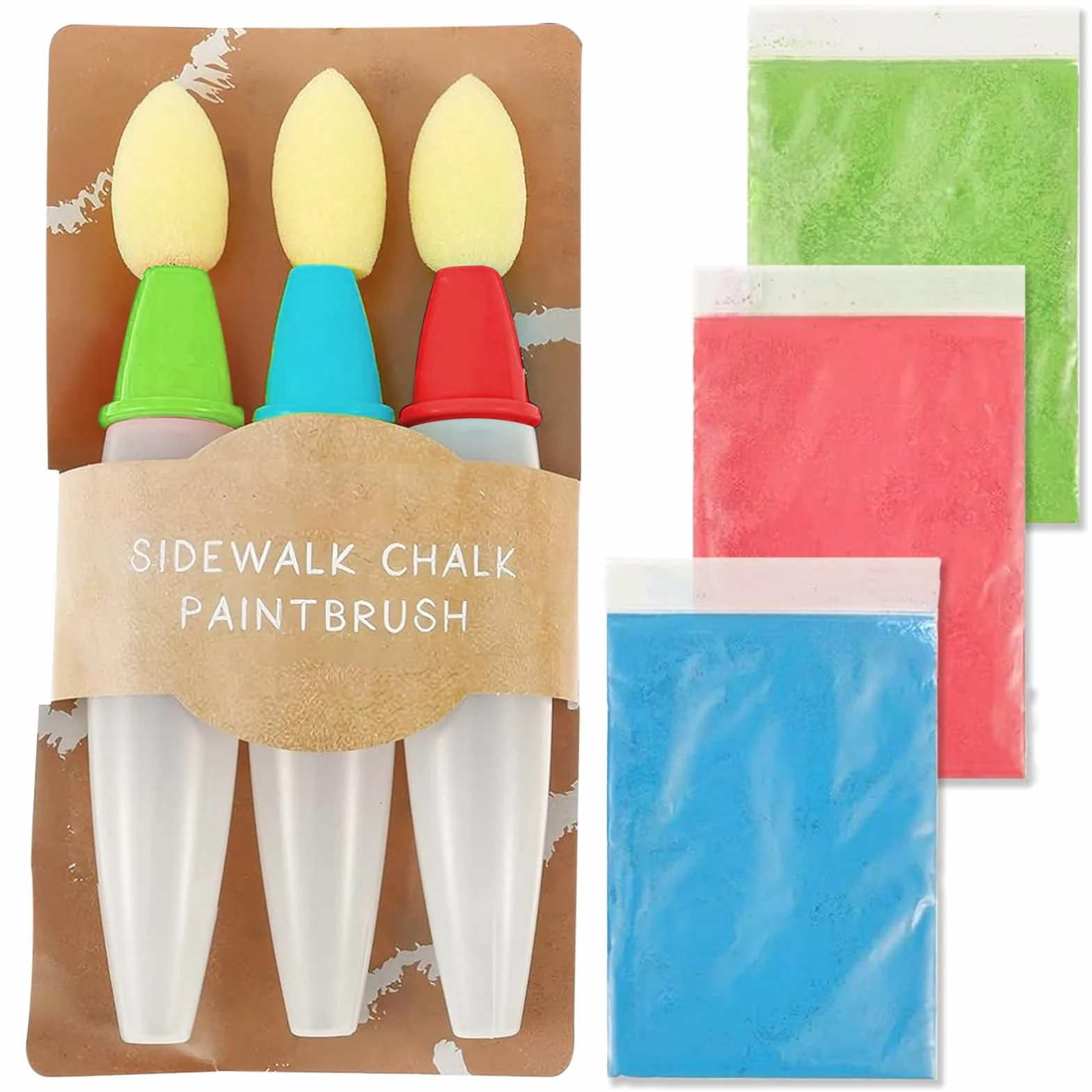 Juego de acuarela para niños de 3 años, pincel de tiza para arte y bricolaje