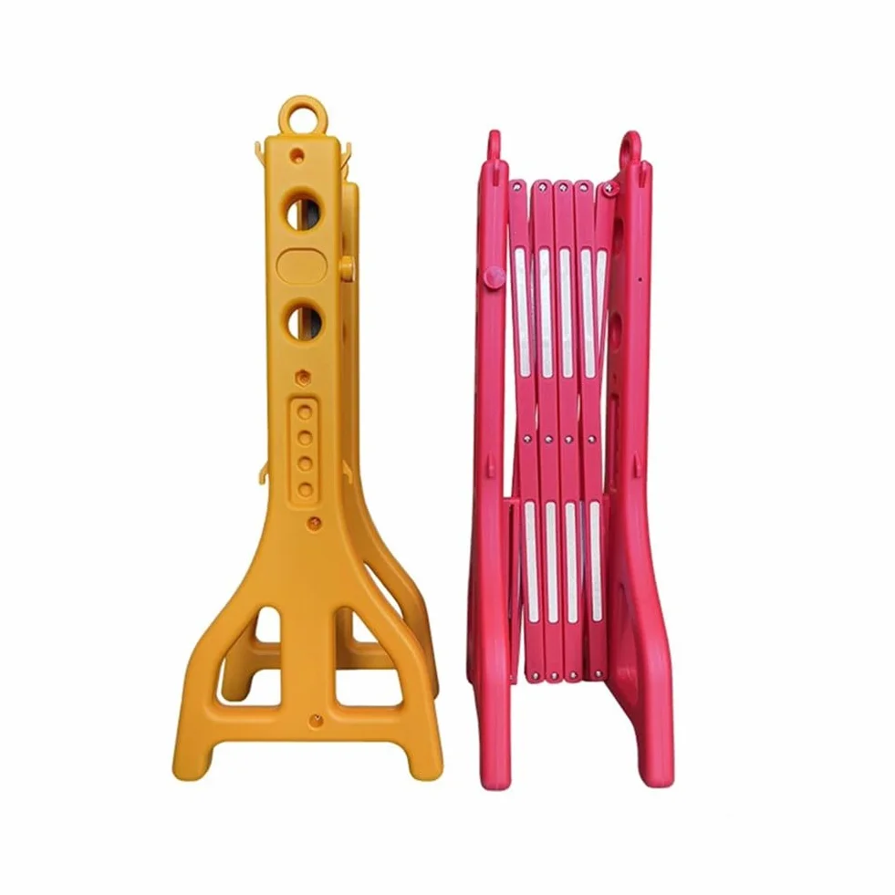 Valla Extensible Plastico, Rellenable Con Agua, Barricada Móvil Extensible, Barreras De Seguridad Comerciales, Valla De Tráfico Portátil, Para Construcción, Control De Tráfico Y Acceso Vehicular.(Amar