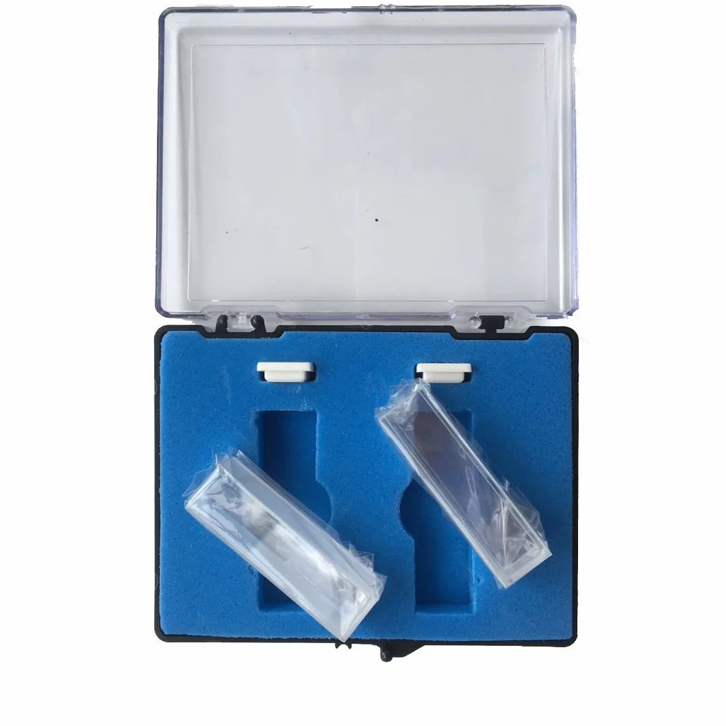 MUHWA Cubeta de Vidrio para Espectrofotómetro, 10 mm de Paso Óptico, de Laboratorio