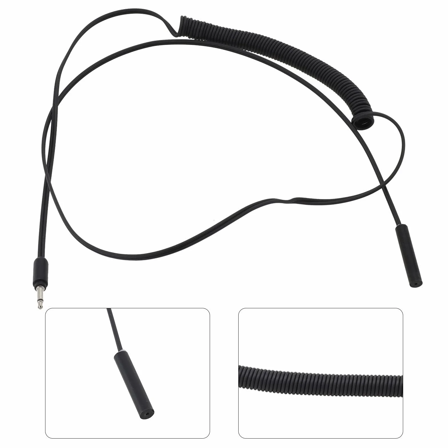 Cable de repuesto para sensor de bicicleta estática con conector de audio CC de 3,5 mm, 1160 mm, 7 mm, compatible con equipos cardiovasculares