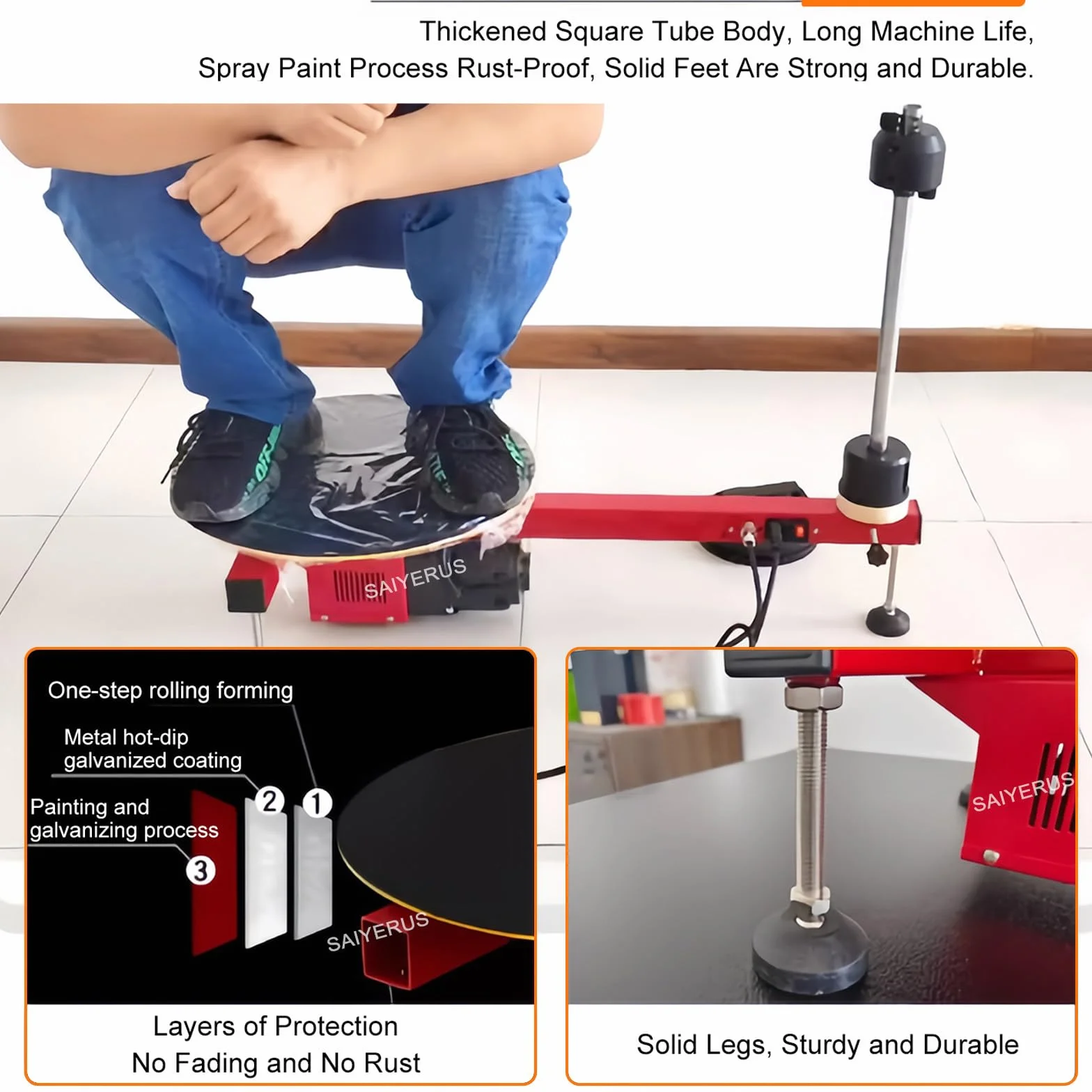 Máquina de Envoltura de Película Estirable Eléctrica, Envolvedora de Palés, Plato Giratorio de 40 CM, 30 RPM, Envolvedora de Palés para Cajas de Logística Exprés, para Película de 20-70 CM