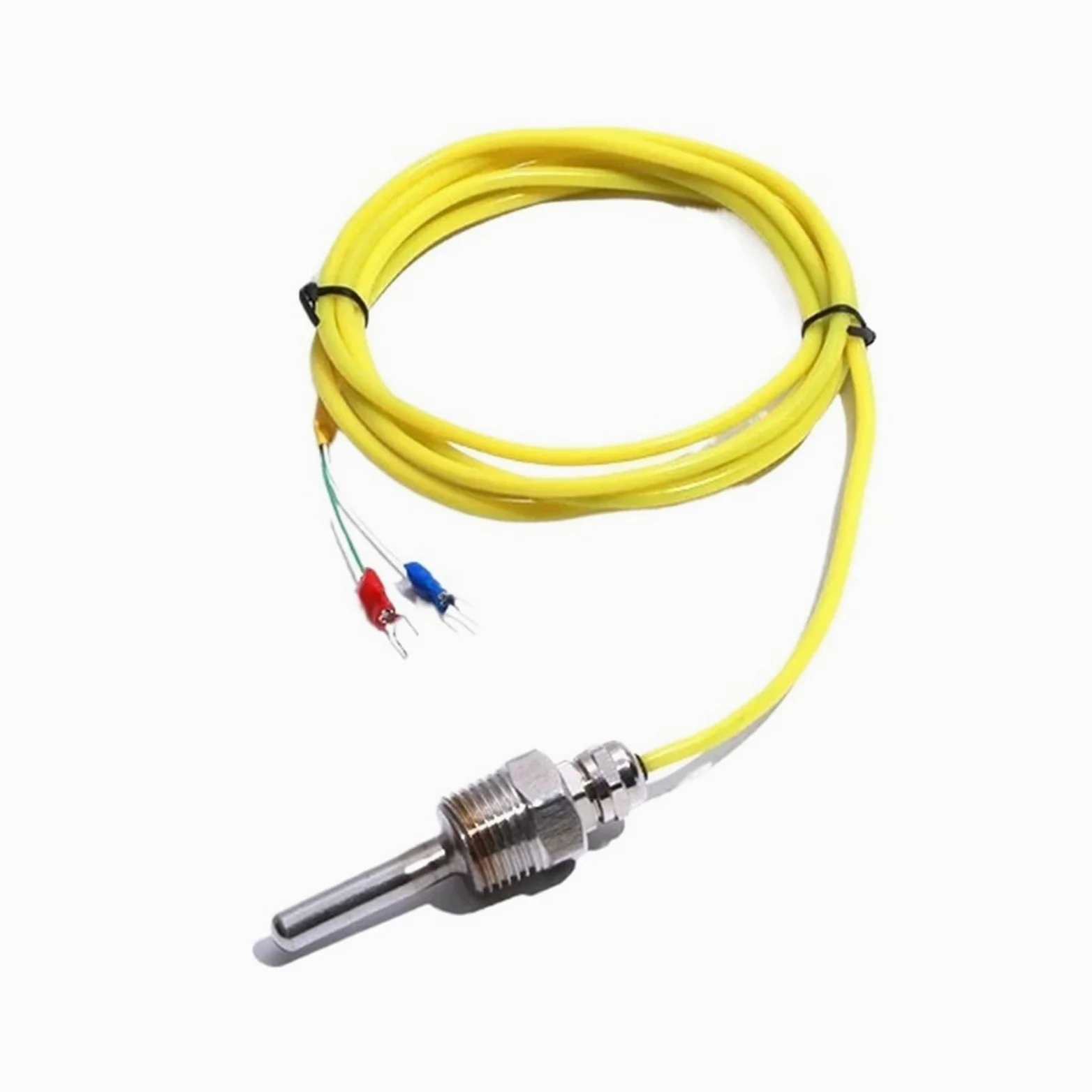 Cable 1-5M Sensor de temperatura tipo K Sonda roscada de acero inoxidable Diámetro del tubo termopar. * L 5mm * 30mm(Wire Lenth 5M)