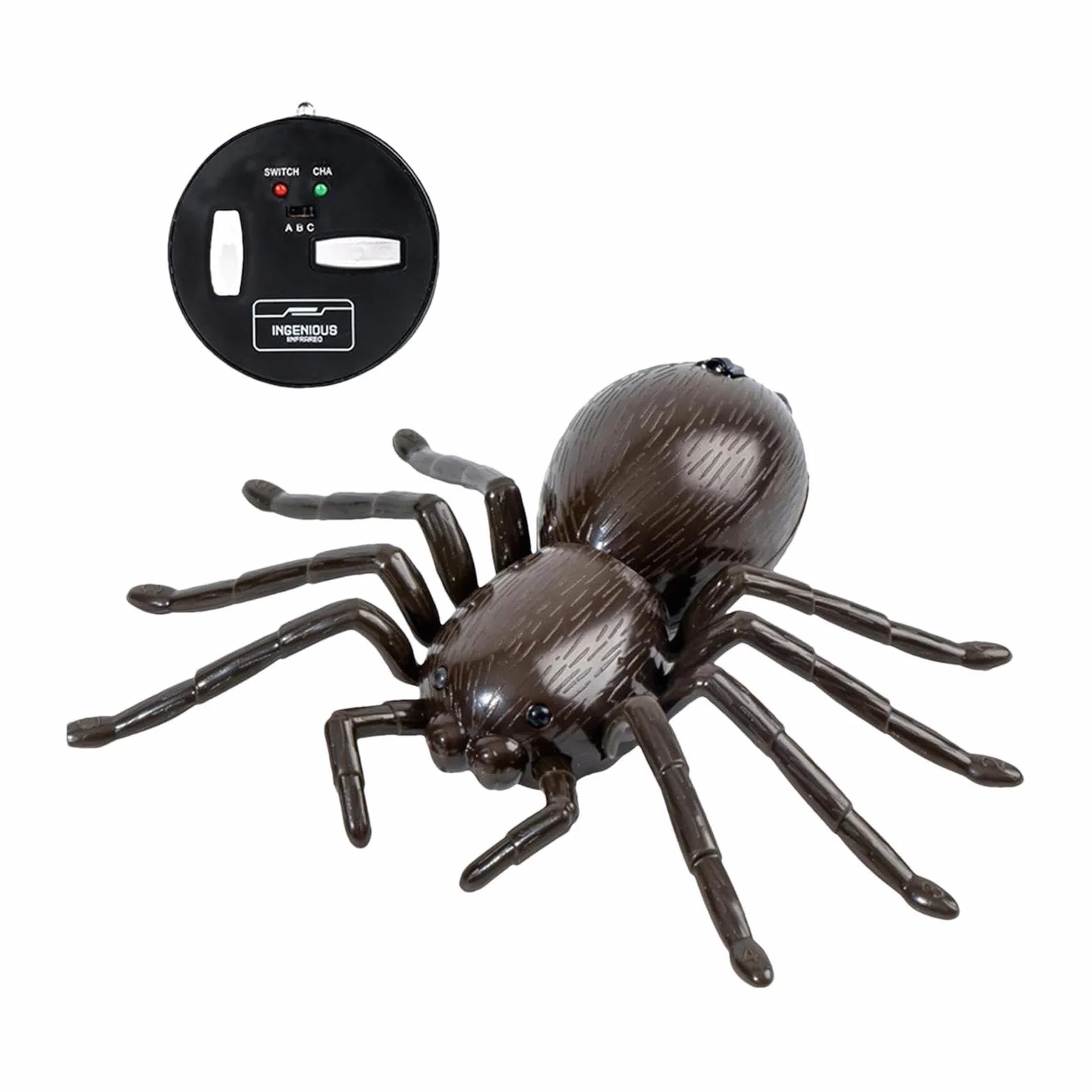 Control remoto Tarantula LED con patas móviles, animal robótico inalámbrico con ojos de escaneo rápido