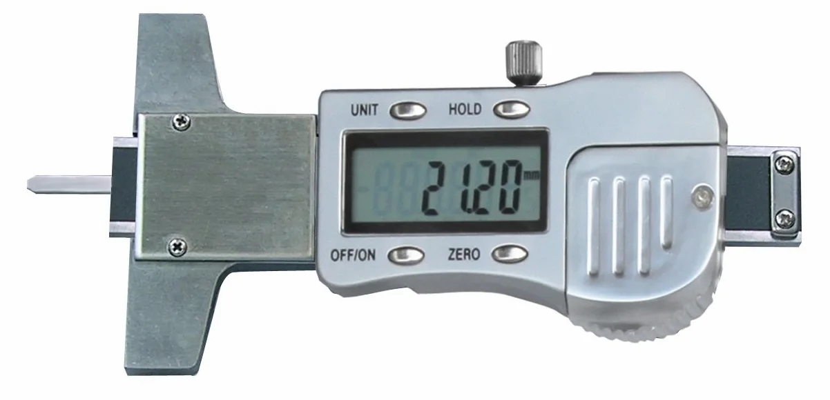 CNC Calidad Digital profundos de calibre Vernier ( – con Faston Punta 25 X 5 X 2 Mm – Pantalla Digital – din862