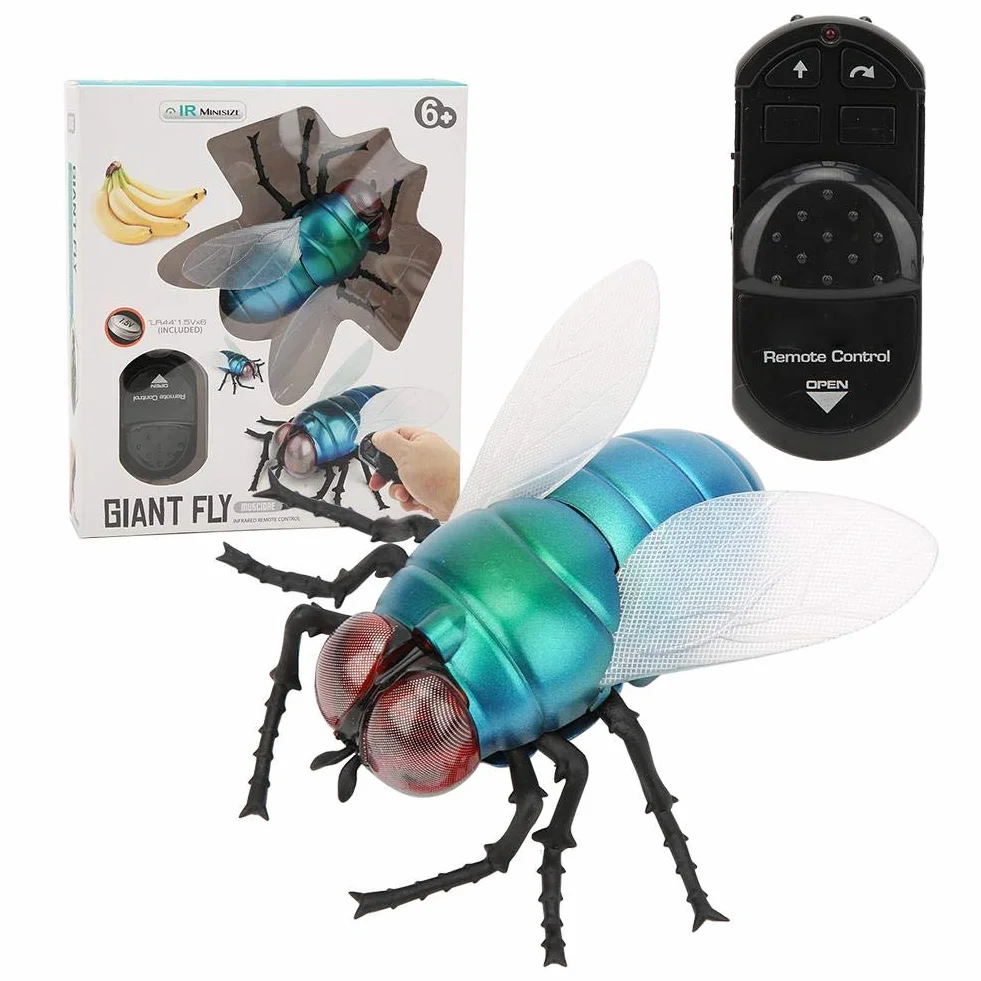 Control Remoto Mosca Juguete Insectos Realistas Broma Halloween Fiesta Educativos