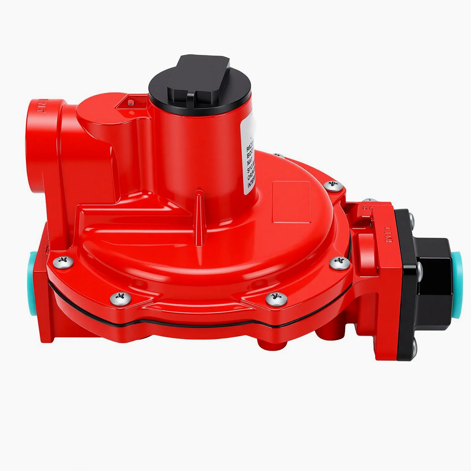 Regulador de Gas Natural, Ajustable 4-6 PSI 250 PSI Entrada 3/4 NPT Regulador de Gas LP, Cuerpo de Hierro Fundido con Pantalla de Filtro de Válvula de Alivio para Estufas Industriales